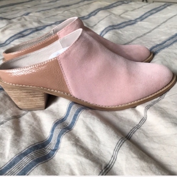 KDB Kelsi Dagger Kellum pink suede mules, 8.5 - Picture 3 of 6